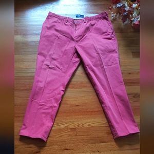 Polo Ralph Lauren Pants Mens 38 Red Chinos Classic Fit Vintage Preppy Inseam 28